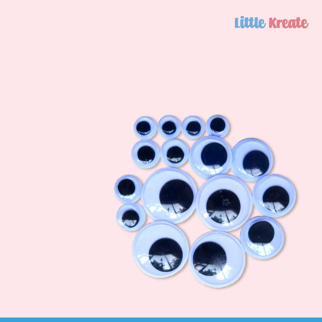 Little Kreate - Kerajinan Tangan Prakarya - Mata Boneka/ Google Eyes/ Mata Kocak