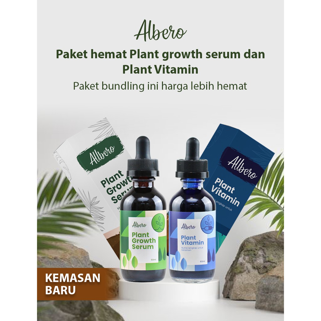 Paket Bundling Albero plant growth serum & Plant vitamin