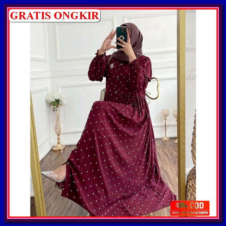 Gamis Wanita Remaja Terbaru Kekinian Polos Hitam & Putih Polos Gamis Ibu Ibu Terbaru / Baju Gamis Re