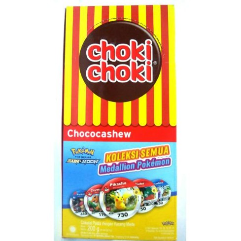 

CHOKI CHOKI CHOCO CASHEW PASTA COKELAT 20 STIK 9 GR (EDISI KARTU RANDOM)