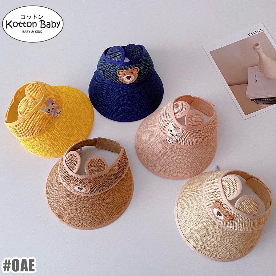 1-5 thn | TOPI ANAK KOREA VISOR SUNSHADE PANTAI GOLF TENNIS  HAT ANAK BAYI CATALOG OIMG OAE