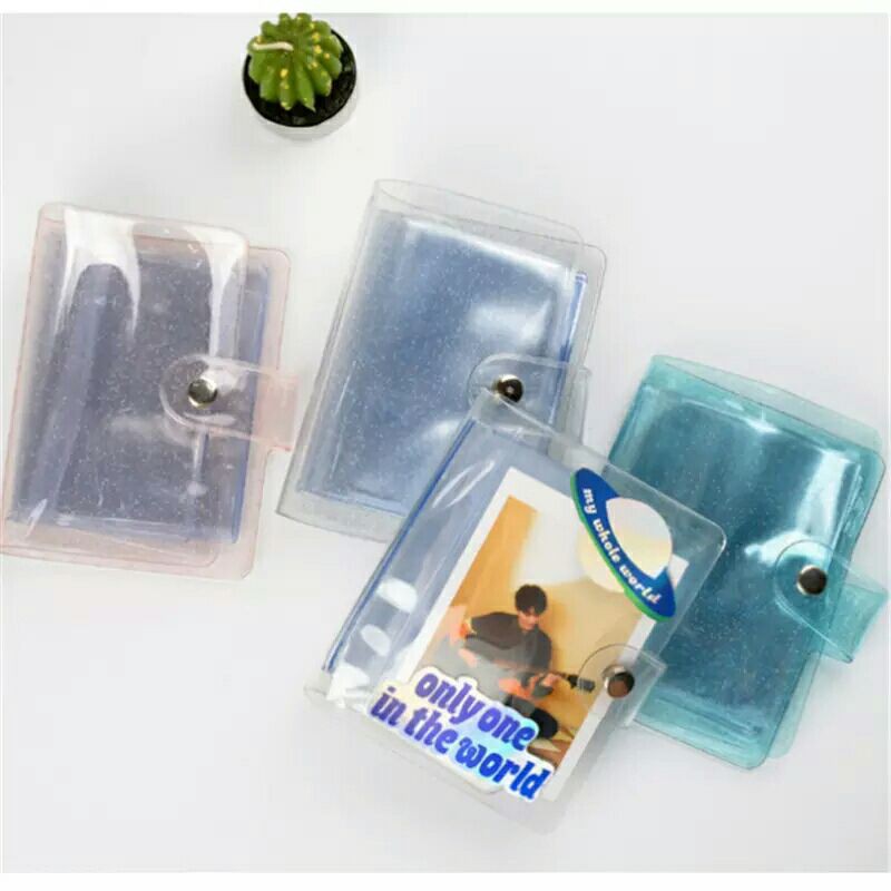 

32 tempat photocard pc cc kpop album foto pvc glitter transparan