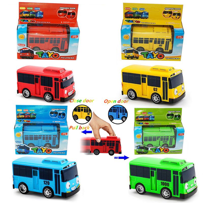 Tayo Mainan Bus Kartun Model Pull Back Untuk Anak