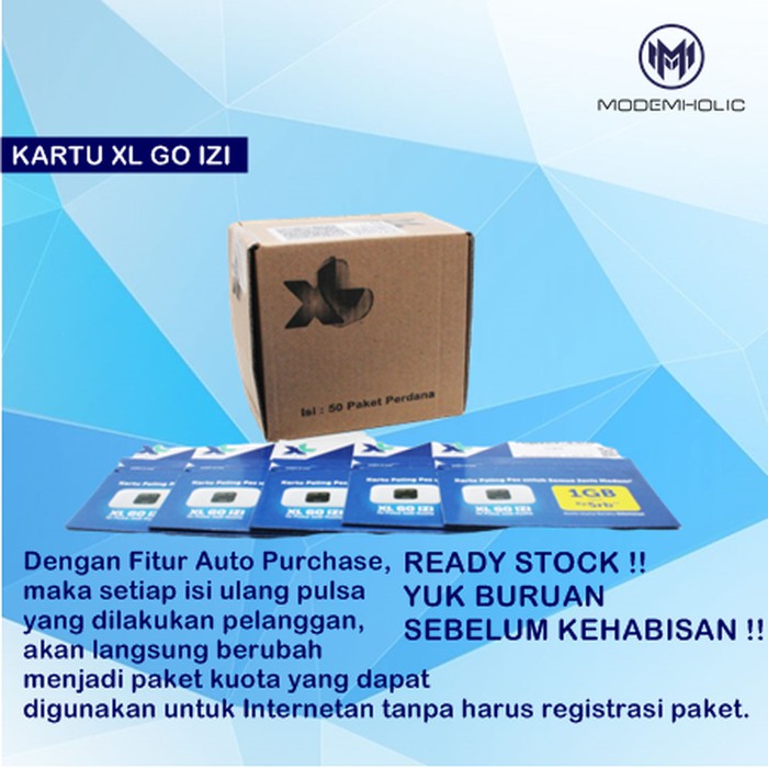 Promo Kartu Perdana XL GO IZI UNTUK SEMUA JENIS MODEM Terlaris