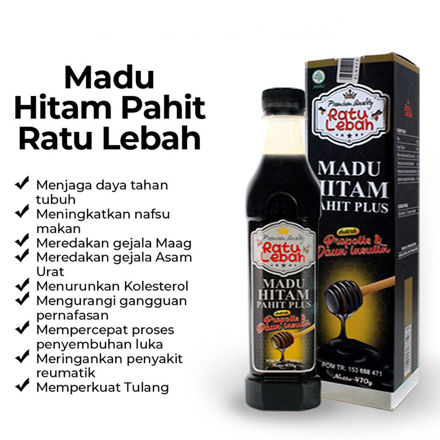 

Madu Hitam Pahit RATU LEBAH 470 gram