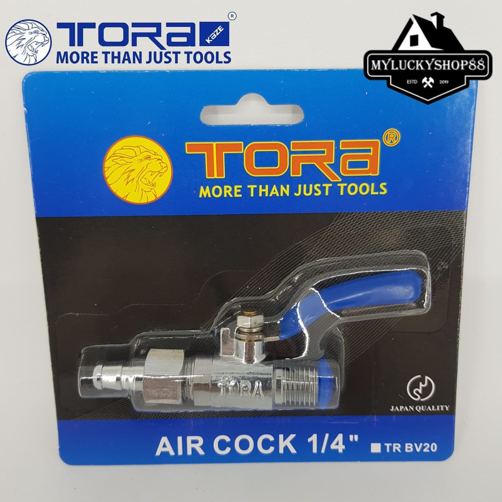 Tora Air Cock 1/4 Inch Stop Kran Angin 1/4&quot; TR BV20 Keran Kompresor
