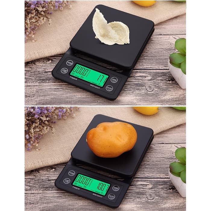 K70 Timbangan Digital Kopi Coffee Scale Timer 3kg 0.1 pour over V60