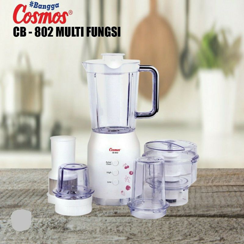 Cosmos Blender Plastik 4 in 1/ Multi Fungsi 1.2 Liter CB802 250 Watt