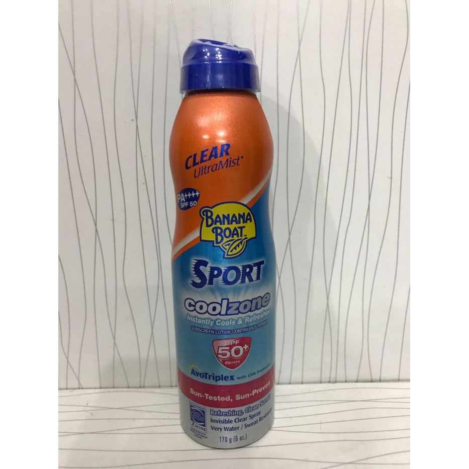 banana boat sport coolzone spray spf 50