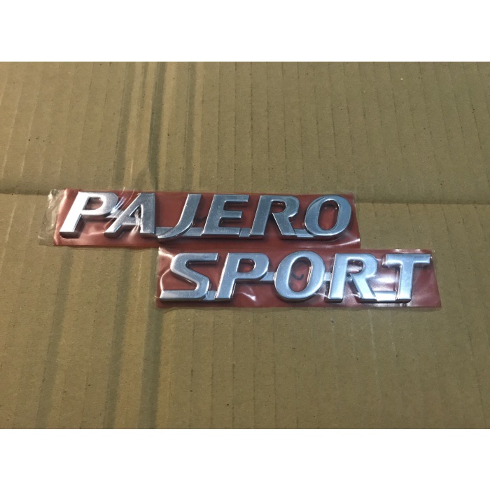 Jual Emblem Pajero Sport Original, Emblem mitsubishi Pajerosport