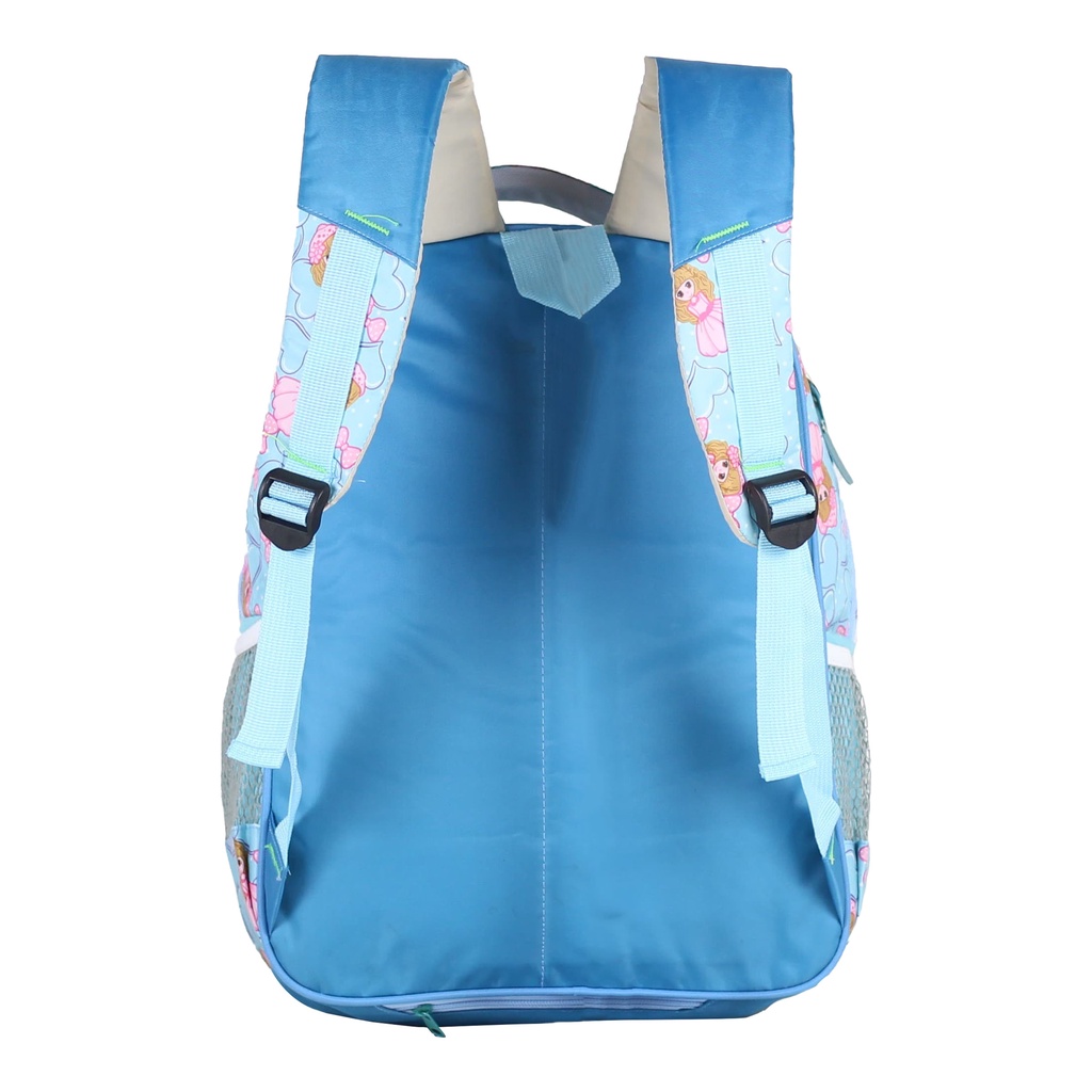 Ransel Murah Tas Sekolah Fashion Anak Karakter Cahaya Princess Strip Biru Backpack Cantik Anak Perempuan