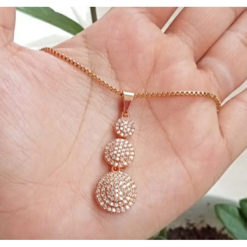 kalung titanium wanita korea terbaru