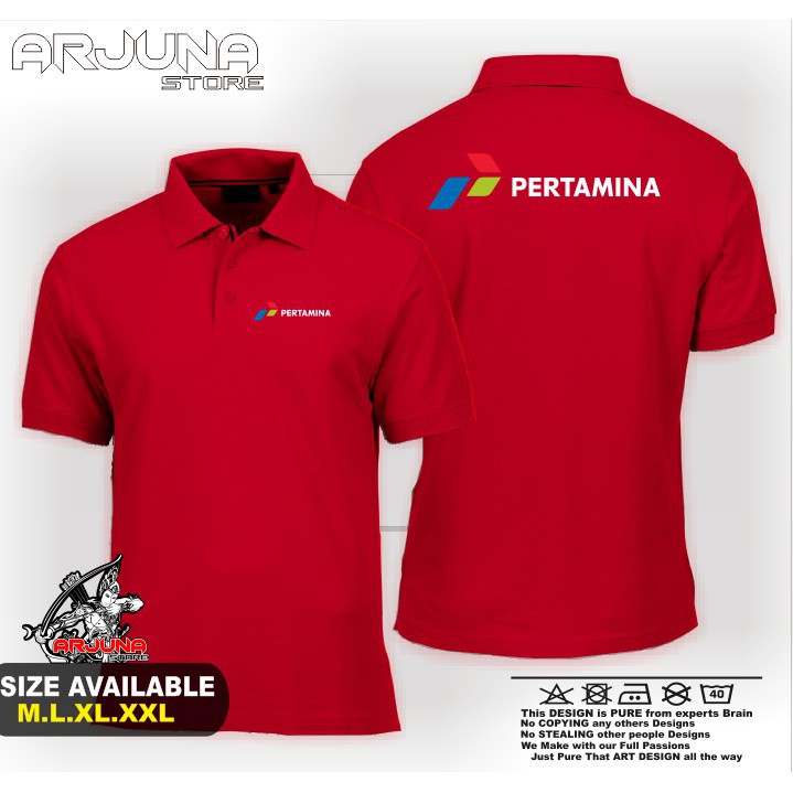 PROMO... POLOSHIRT / KAOS POLO PERTAMINA V2 BAJU PERUSAHAAN TERBARU