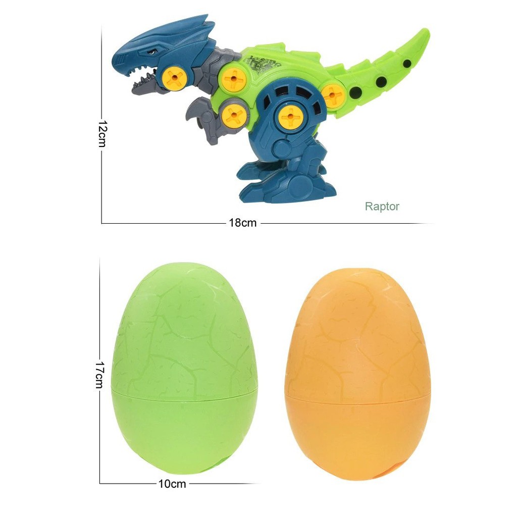 DIY Dino Egg Mainan Telur Dinosaurus dengan Skrup Education Toy