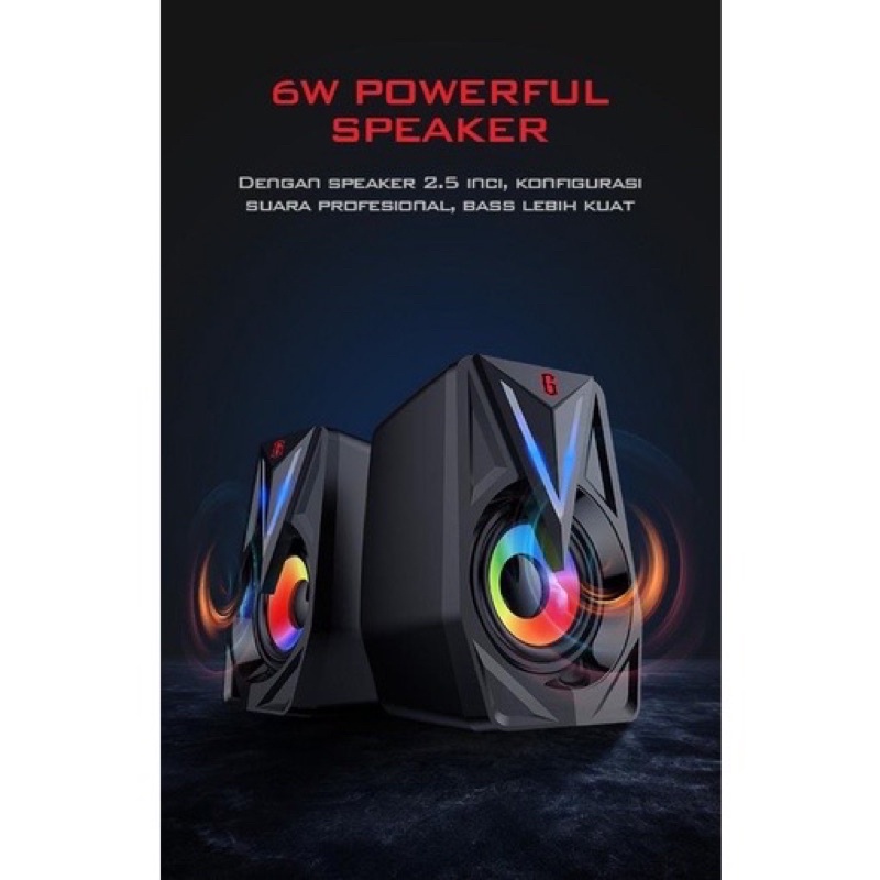 PROMO SPEAKER GAMEN GS1 LED 2IN1 SUARA SUPER