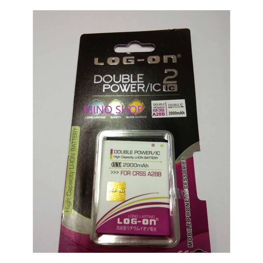 BATERAI EVERCOSS A28B - LOG ON DOUBLE POWER BATTERY BATRE