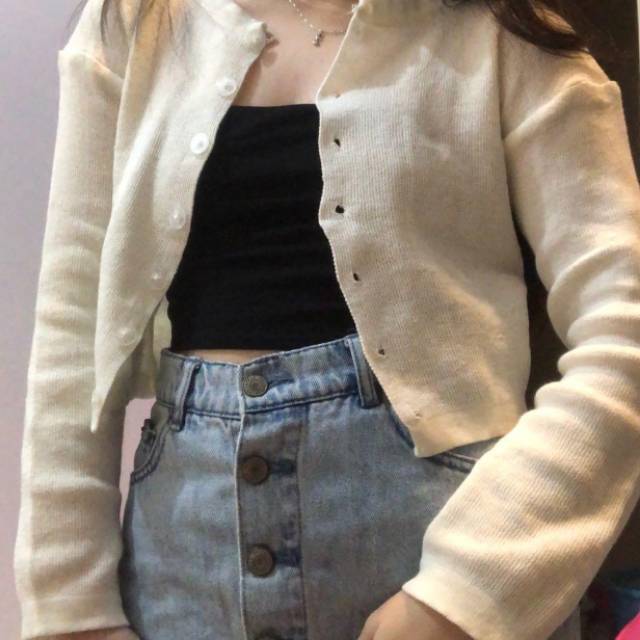 crop cardigan h&m
