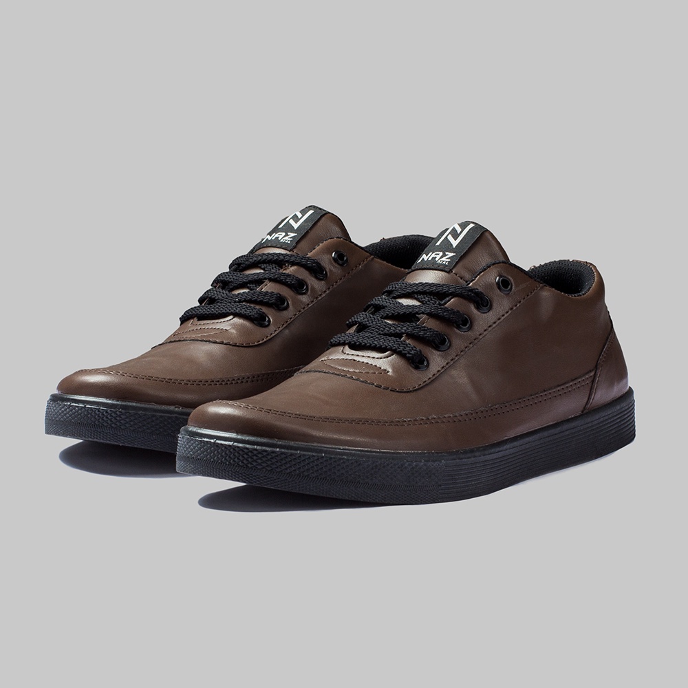 AZIEL BROWN |ManNeedMe x NAZ| Sepatu Sneakers Pria Casual Sneaker Cowok ORIGINAL