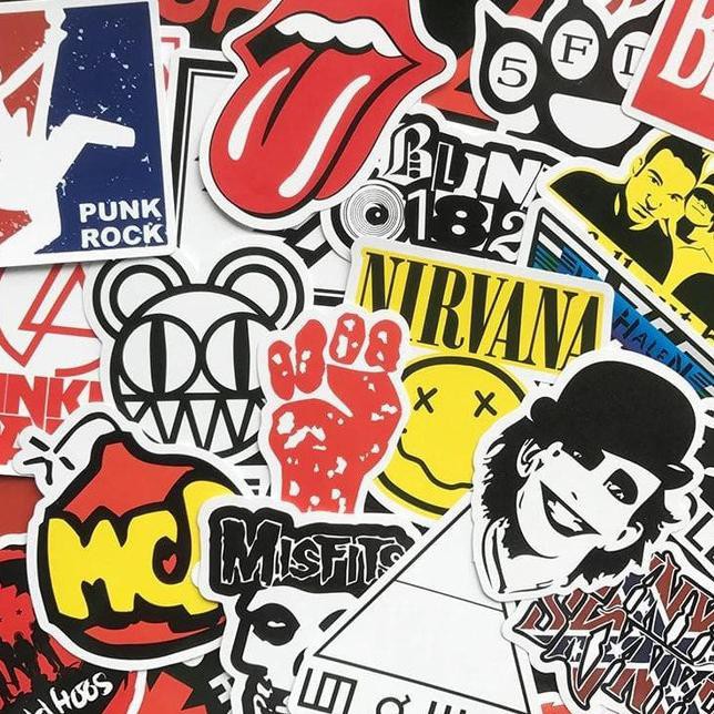 

Paling Disukai-020 Sticker Band Rock N Roll anti air waterproof vinyl vinil 25 pcs - 25 Pcs