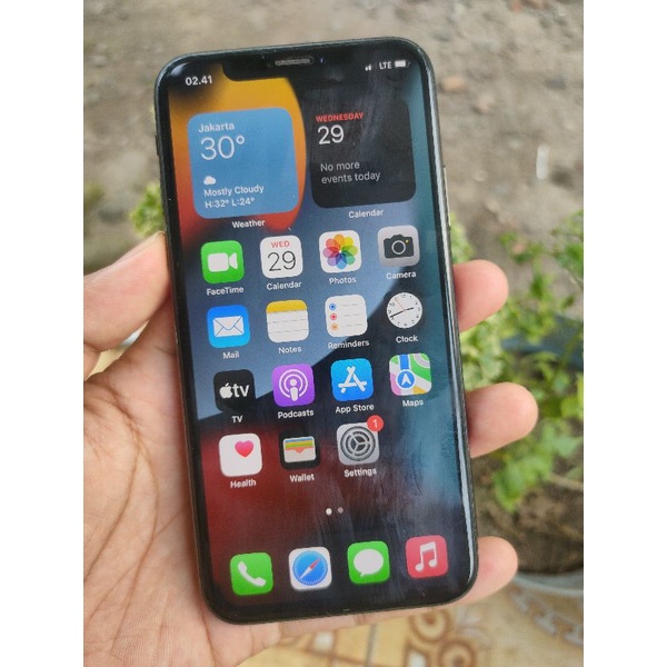 IPHONE X 64GB IOS 15.5 BYPASS SELULER MULUS