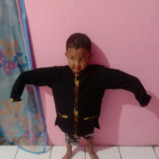Baju Pangsi Anak Motif Batik Dan Polos Untuk Anak Tk Dan Sd..usia 4-12 Tahun