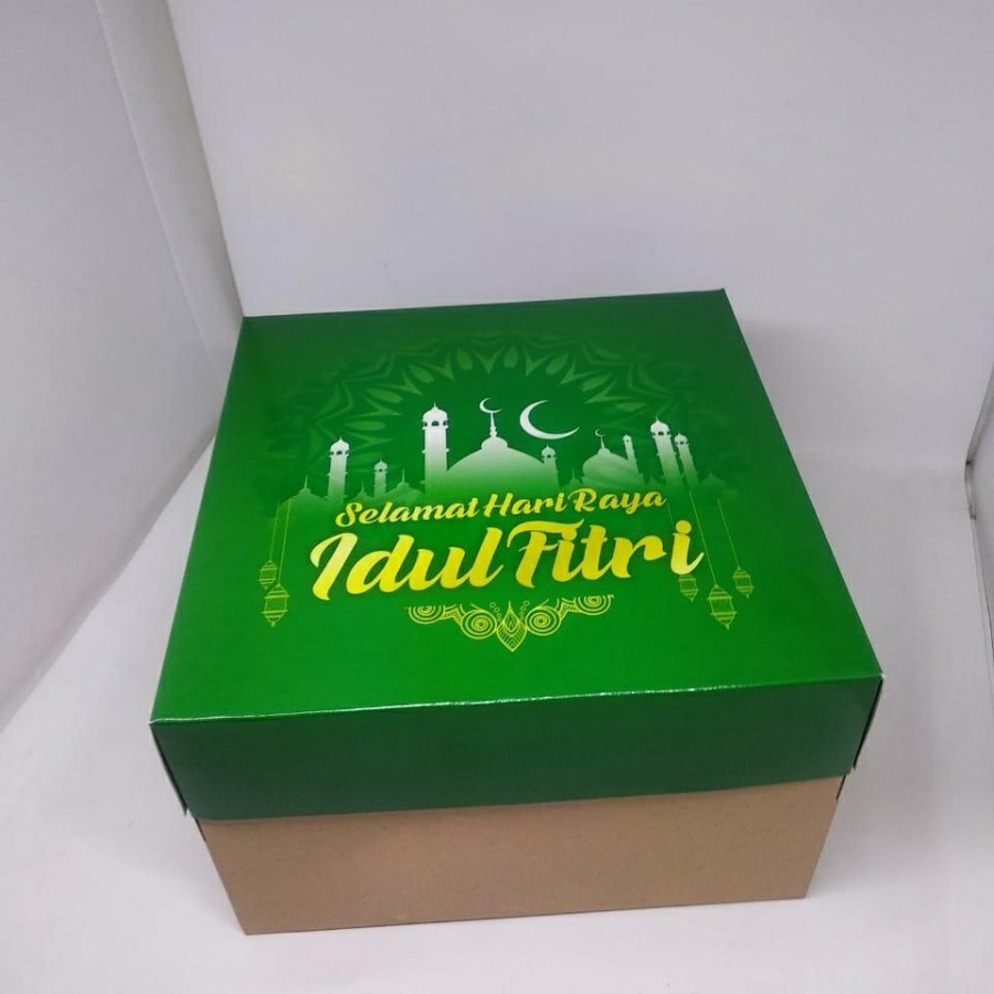 

(5 pcs)Dus Kue Lebaran Box Packing Ukuran 25x25 cm Kardus Hampers Idul Fitri Kotak Kemasan Parcel IED Mubarak