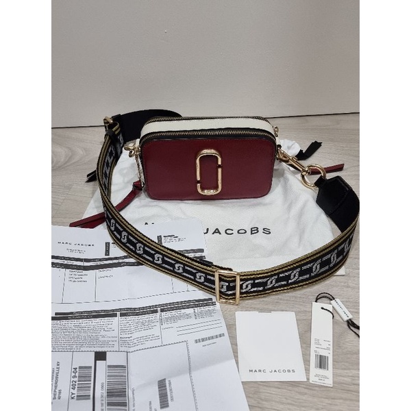 MJ Snapshot Tricolor Red Grey and White/Marc Jacob Snapshot Tricolor Authentic Preloved