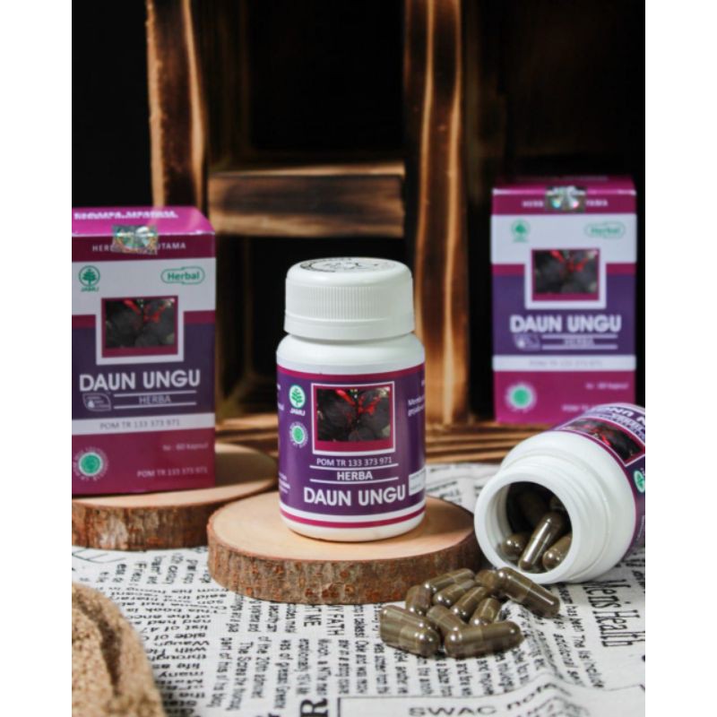 Kapsul DAUN UNGU HIU | Herbal Untuk Mengobati Wasir/ Ambeien