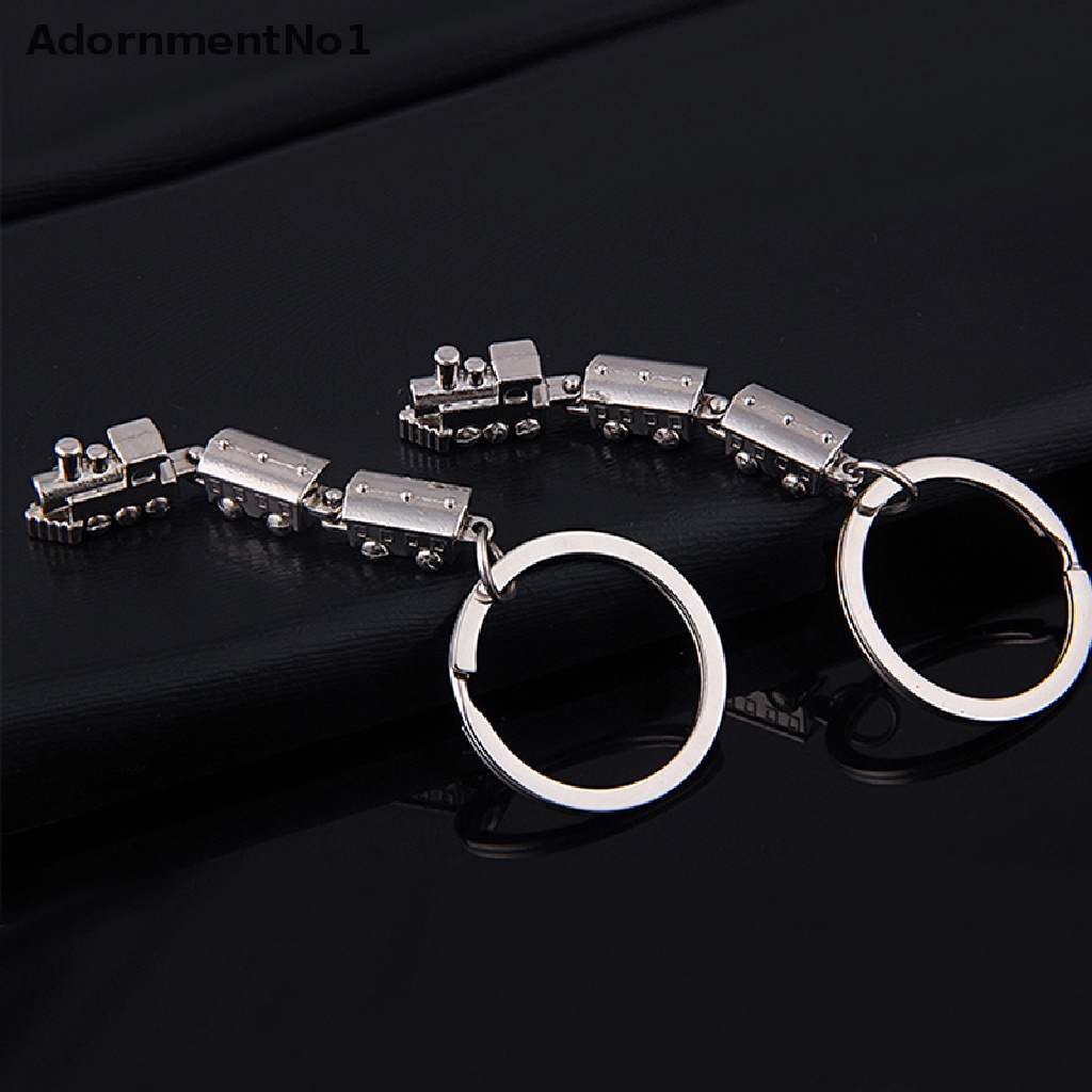 (AdornmentNo1) Gantungan Kunci Model Kereta Api Mini Bahan Metal Alloy