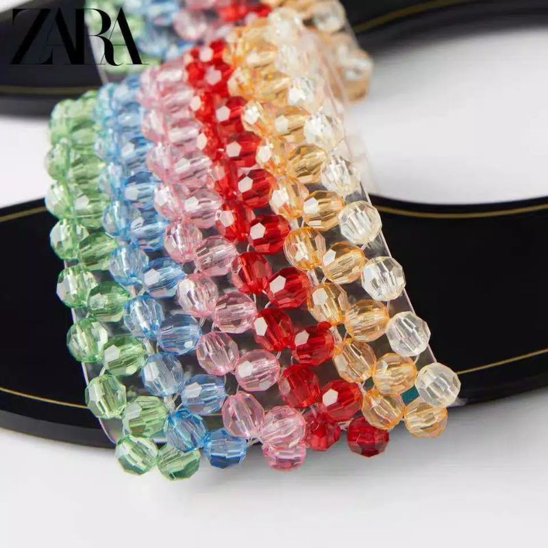 Zara Rainbow Pearl Flat Sandal