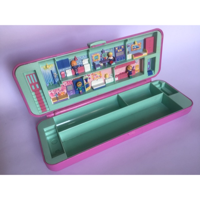 Polly Pocket 1990 Pencil Case Pink