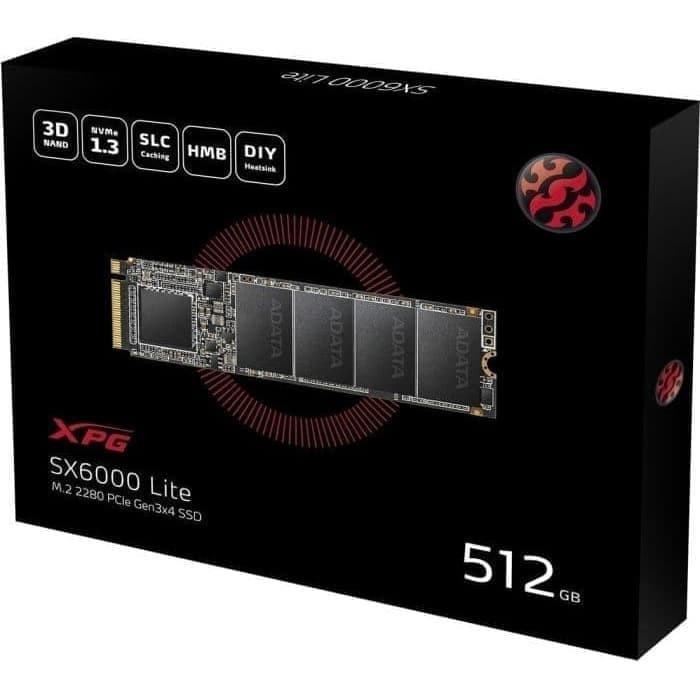 ADATA SSD XPG SX6000 LITE 512GB SX6000LITE 512 GB NVME M2 NEW