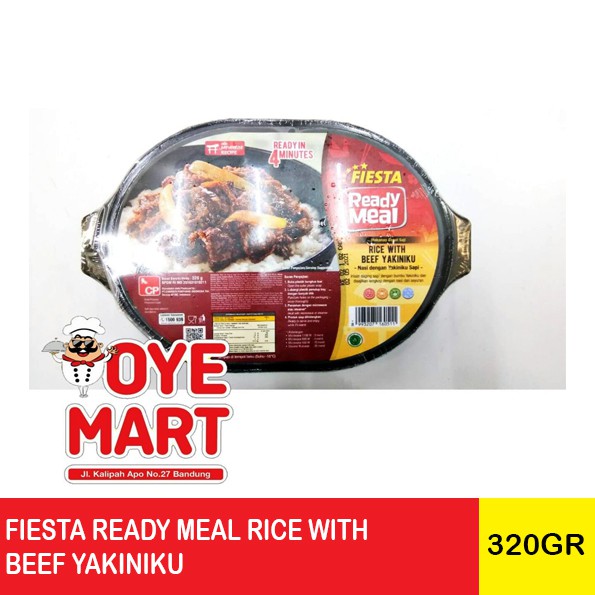 FIESTA READY MEAL RICE WITH BEEF YAKINIKU 320GR / MAKANAN NSTAN SIAP SAJI