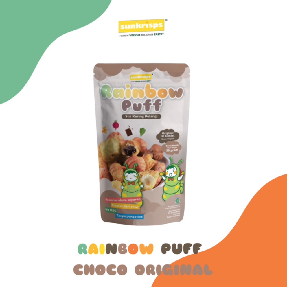 Sunkrisps - Rainbiow Puff 50g CHOCO