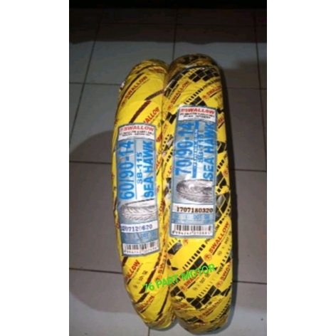 PAKET BAN TUBELESS SWALLOW 60/90 14 &amp; 70/90 14