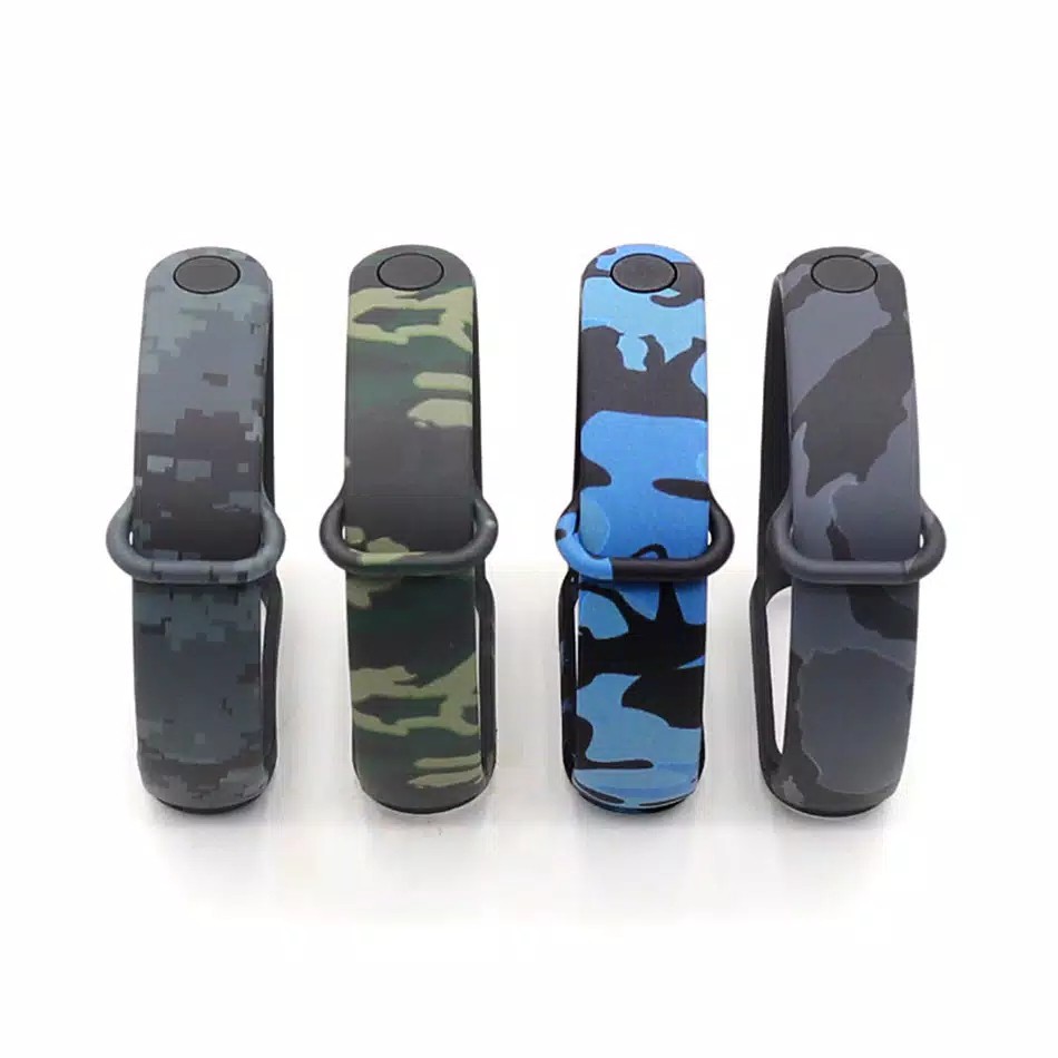 Strap Rubber Army CAMO Xiaomi Mi band 4 Gelang Karet Mi band 3 Mi band 5 6