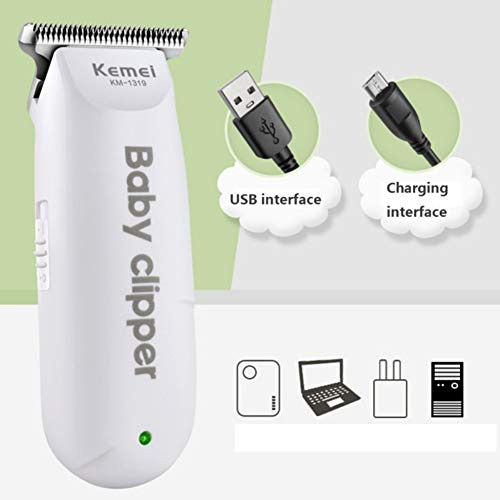 Kemei KM-1319 Cukuran Kumis Jenggot Baby Clipper Alat Cukur Rambut Cordless