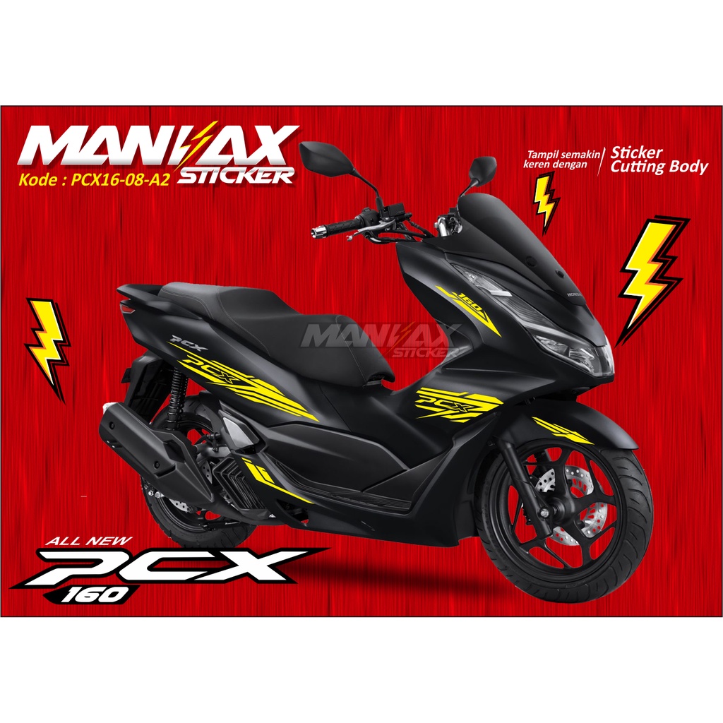 Stiker pcx 160 2021 Stiker striping pcx 160 Cutting stiker body pcx 160 New - Stiker motor - PCX16.0