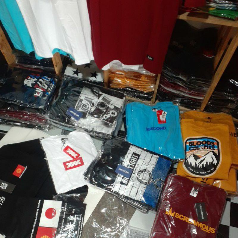 PAKET KAOS DISTRO GROSIR 18 PCS BM ORIGINAL | GROSIR BAJU DISTRO KAOS PRIA
