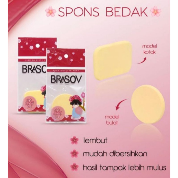 Brasov Spons Bedak Foundation | Sponge Puff