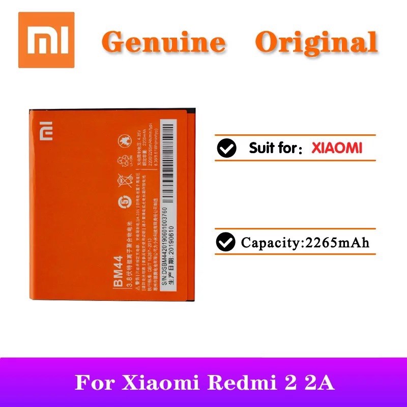 BM44 / BM41 / BM40 / BATERAI XIAOMI REDMI REDMI 1S / 2 / 2A / 2 PRO / 2 PRIME - ORI