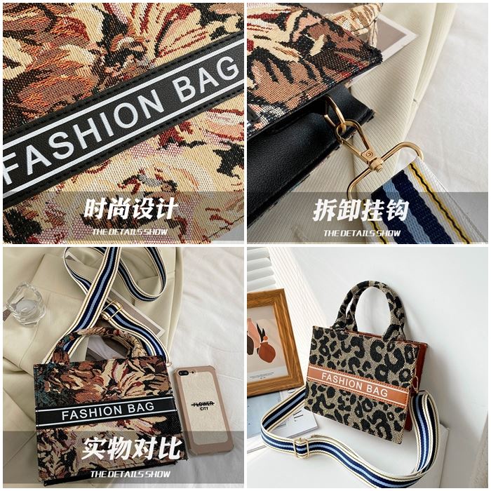 BJ27013 - BLACK/BLUE/FLOWER/GRAY/LEOPARD - TAS SLEMPANG TOTEBAG HANDBAG WANITA FASHION IMPORT MODIS ELEGAN TERMURAH TERLARIS TERBARU BAGSTORE JAKARTA TAS BATAM JTF7013