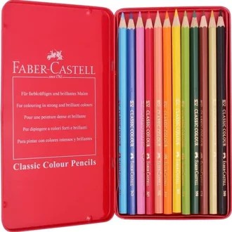 Faber Castell Classic Colour Set 12/24 Tin Case