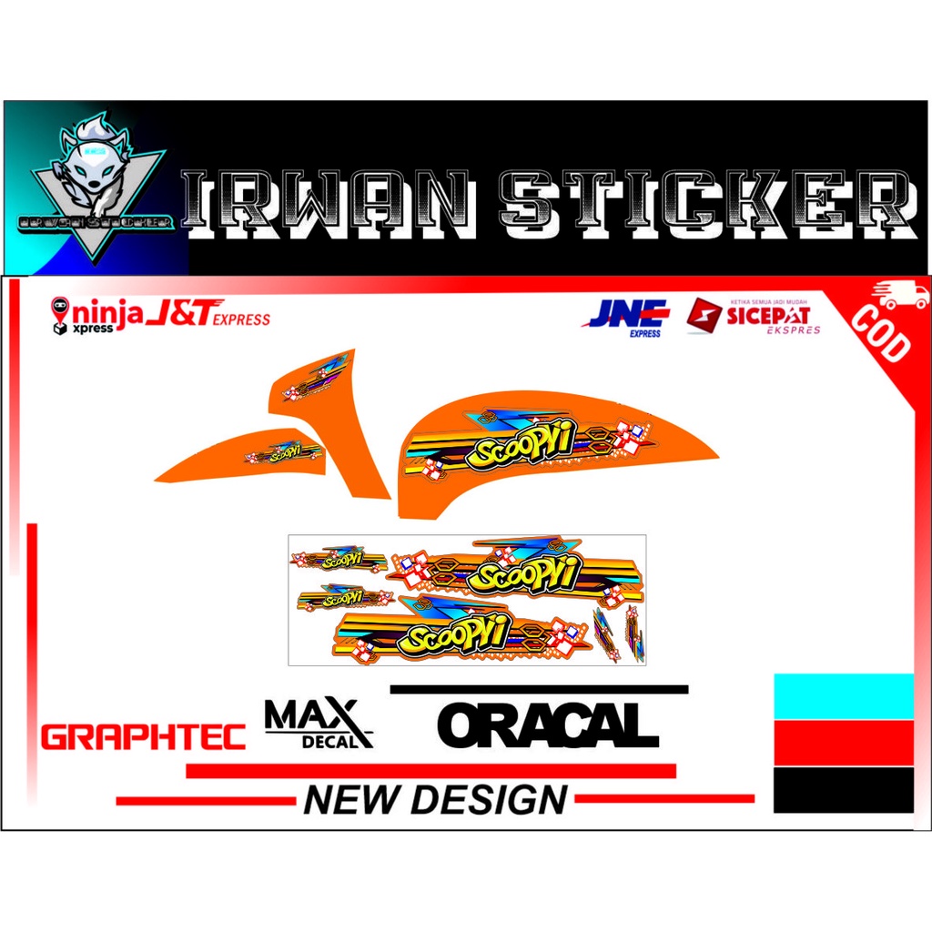JUAL STRIPING VARIasi honda scoopy 2019 2020 costum motai cod.///