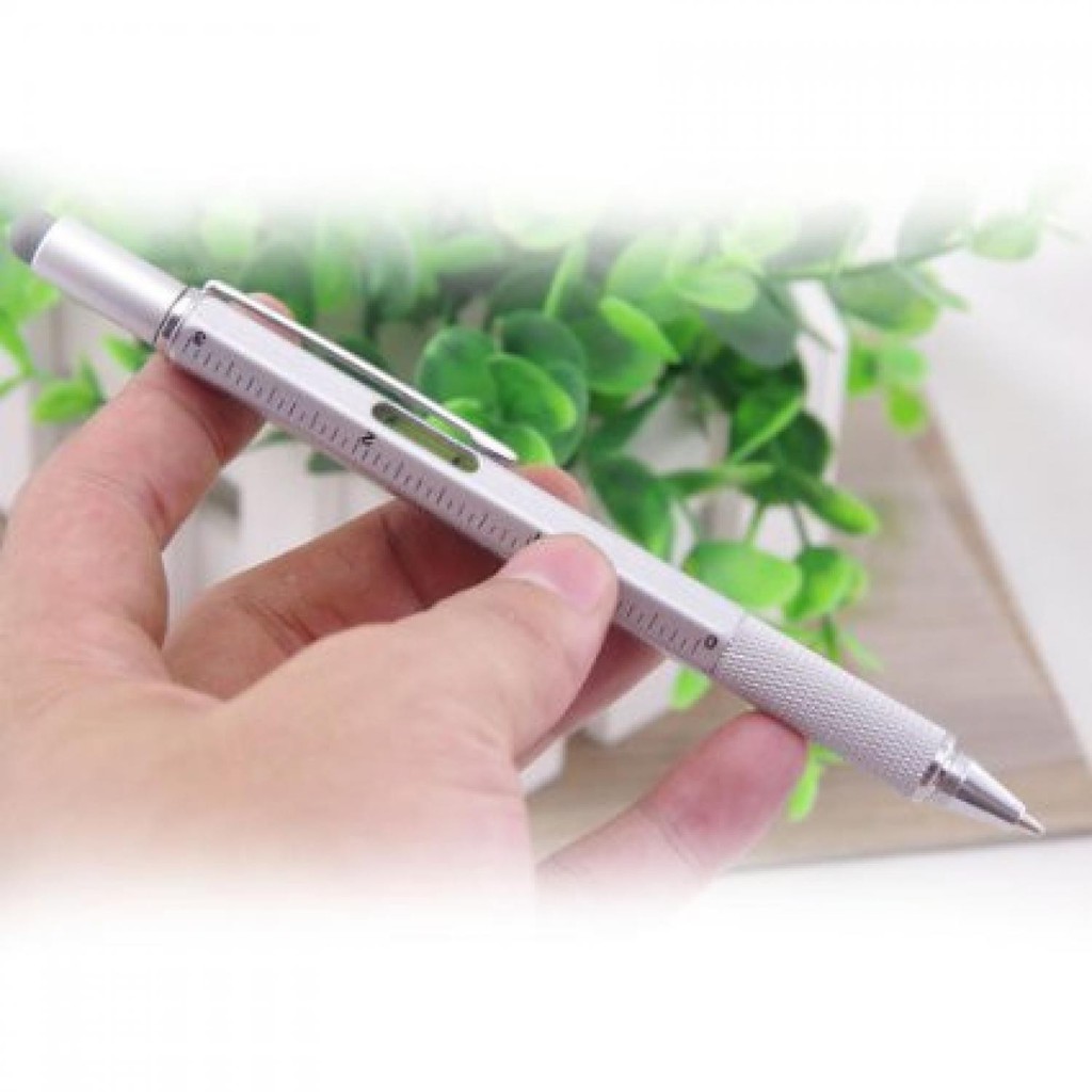 

Jual Pena Multifungsi Metal Stylus + Penggaris + Level + Obeng Murah Varian Hitam