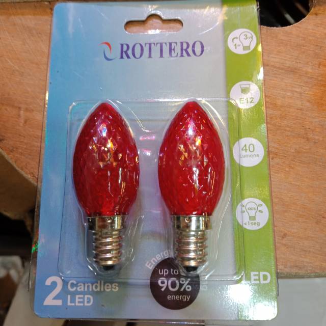 Lampu sembahyang merah led fitting E12