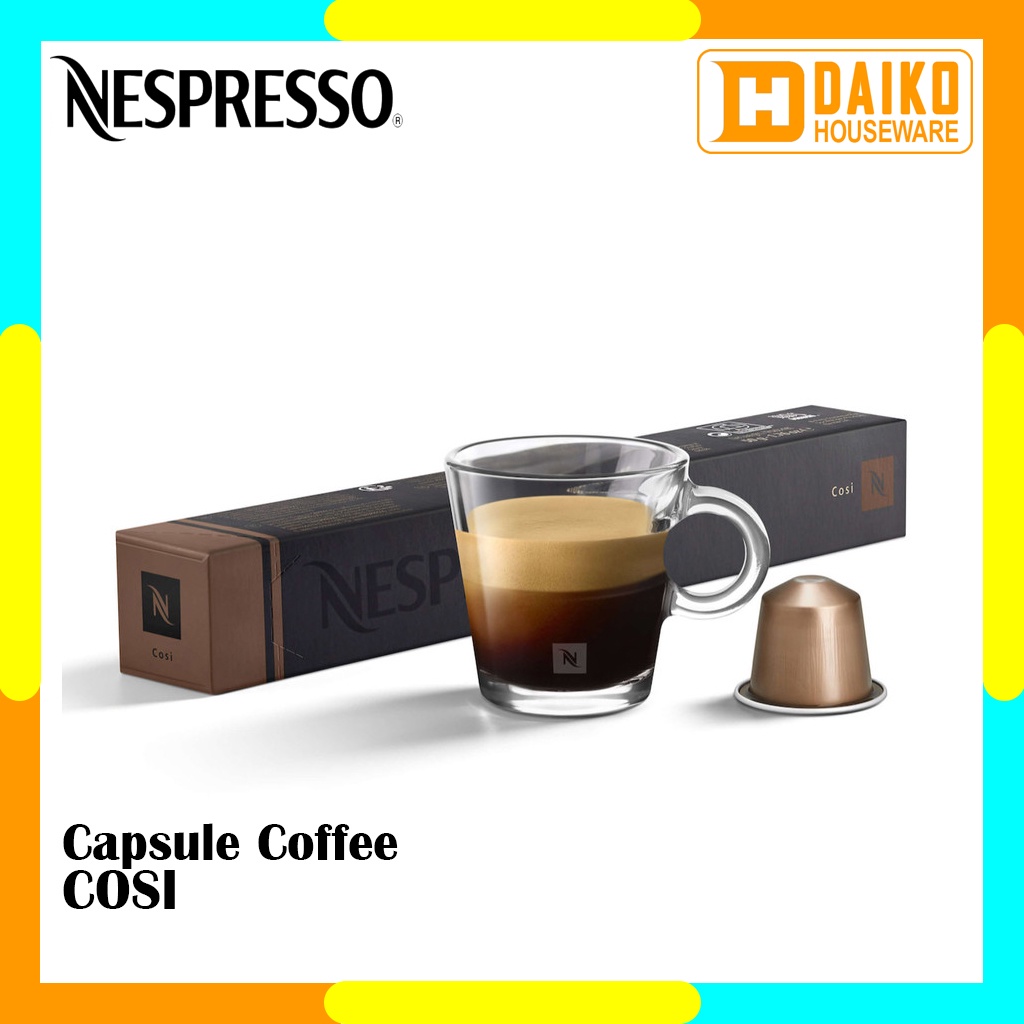 Capsule Nespresso Cosi Original Nestle 1 Pack - Coffee Espresso Kopi Kapsul Expired Panjang