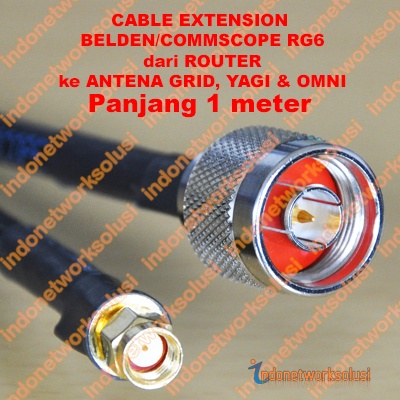 Tp-Link Router Cable Extension Kabel Ekstension Commscope Ke ANTENA GRID YAGI OMNI (1m)