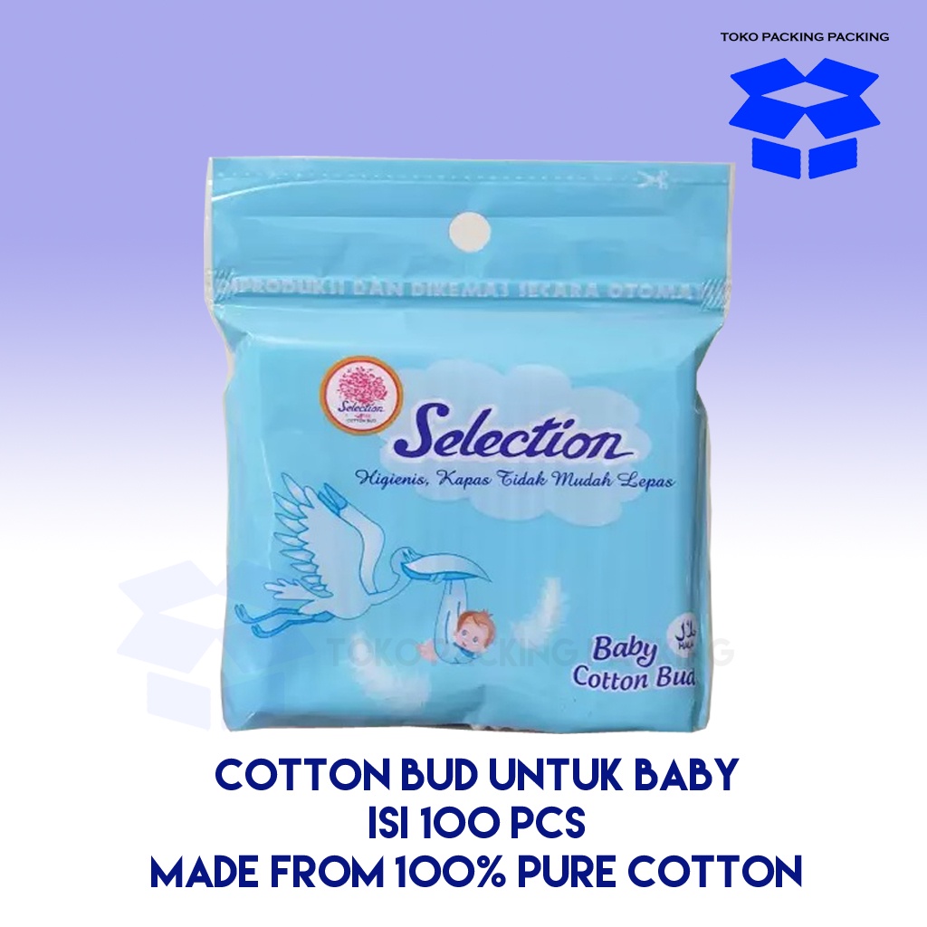 Korek Kuping Bayi isi 100 pcs Cotton Bud Selection Pembersih Telinga