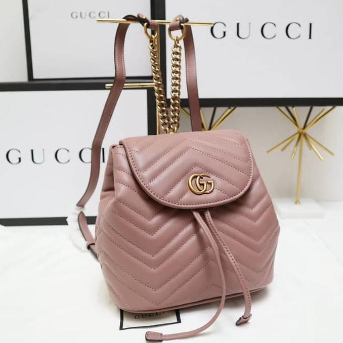 Kualitas Terbaik Gucci GG Marmont Backpack BARANG BAGUS